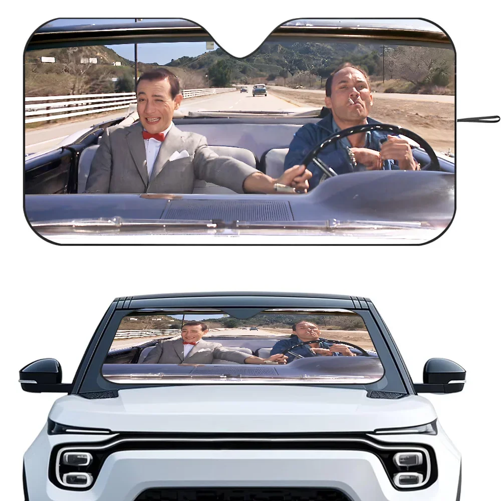 

P-Pee-wees Big Adventure автомобильный солнцезащитный козырек теплоизоляционная алюминиевая пленка лобовое стекло солнцезащитные козырьки УФ-лучи блоки автомобильный солнцезащитный козырек