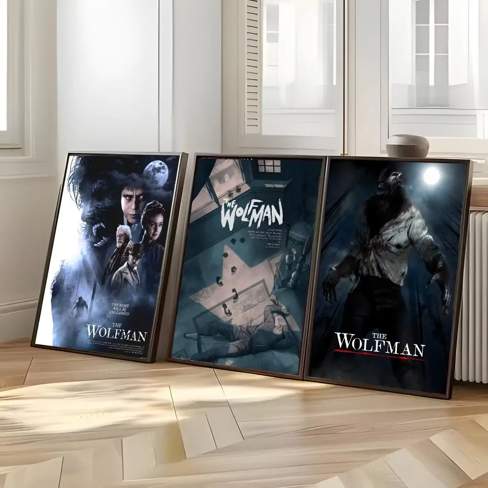 Gothic Film W-Wolf Man Poster Distinct Home Decor Concepts Chic Indoor Art Pieces