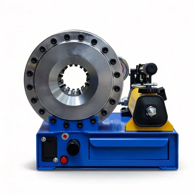 Manual Hydraulic Pipe Crimper Small Tube Swaging Machine Portable Hose Pressing Tool Steel Pipe Shrinking Equipment for Workshop
