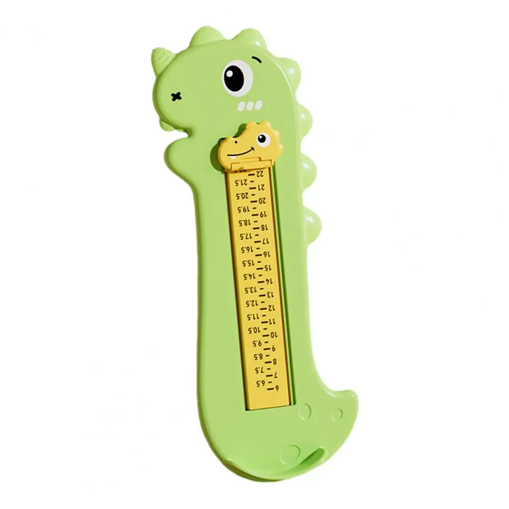 Foot Length Measurement Device Foot Measuring Gauge Cartoon Dinosaur Foot Measuring Device for Kids Infant Length Measurement