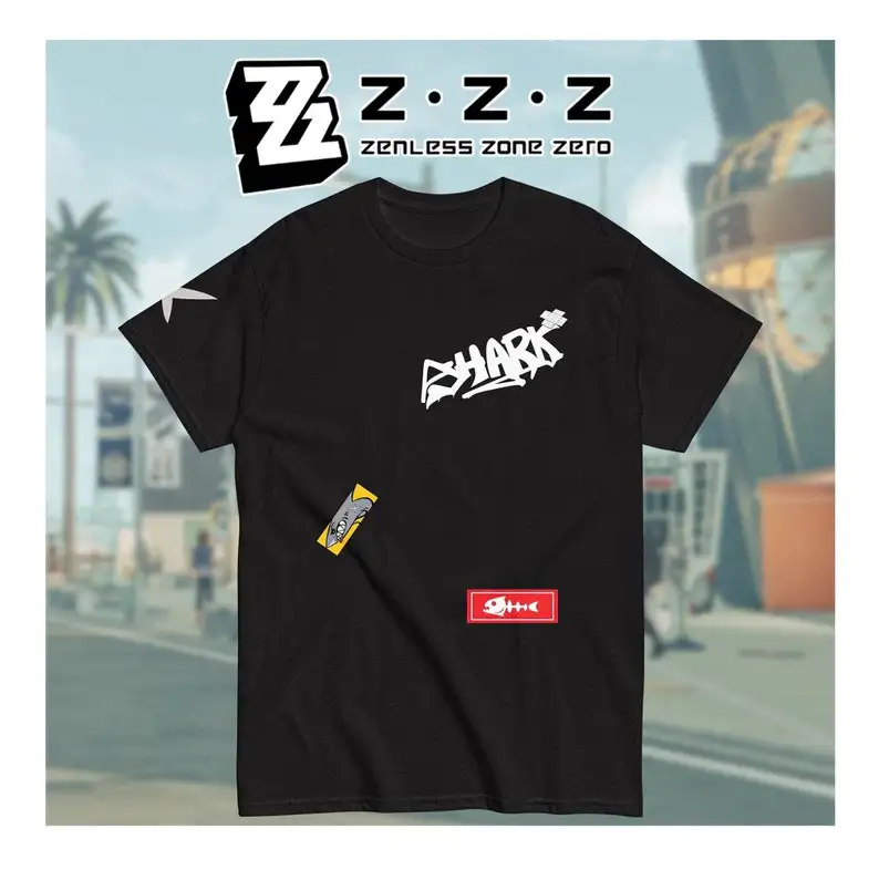 Zenless Zone Zero T-shirt Vintage Loose Oversized Unisex Print T-shirts for Men Women Fashion Hip Hop Street Breathable soft tee