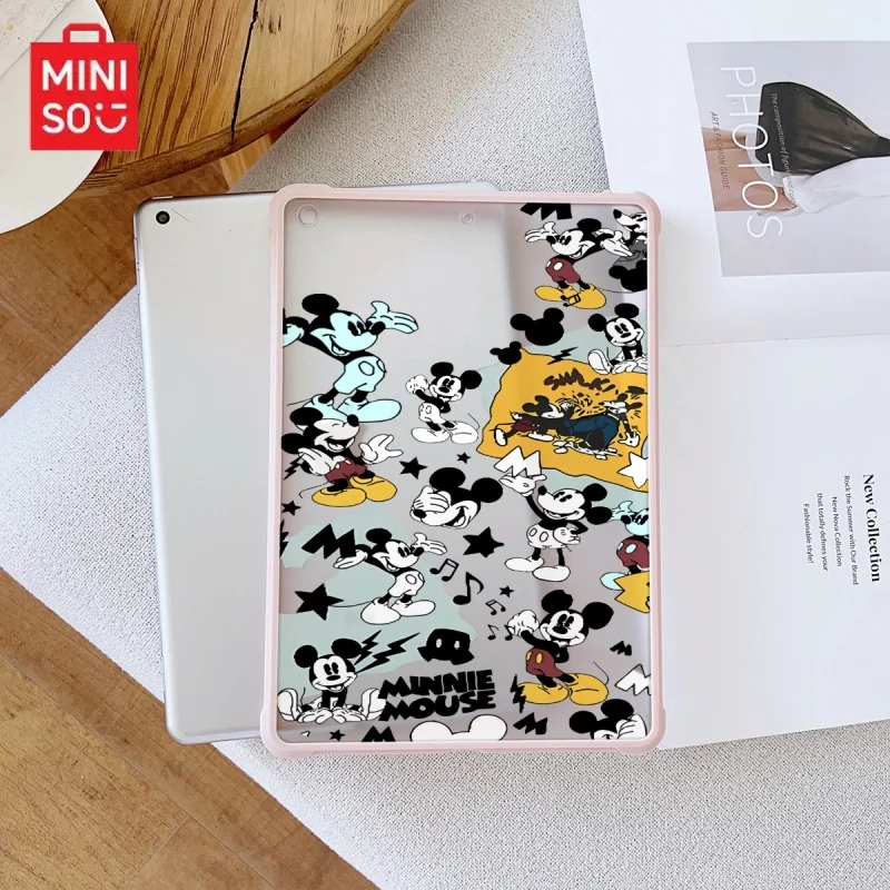 

Розовый прозрачный чехол для iPad Miniso Disney Pattern, подходит для ipad Pro 6/M4, Air3/5, Mini6, iPad 6/10, 8,3/9,7/10,5/12,9/10,9/11 дюймов