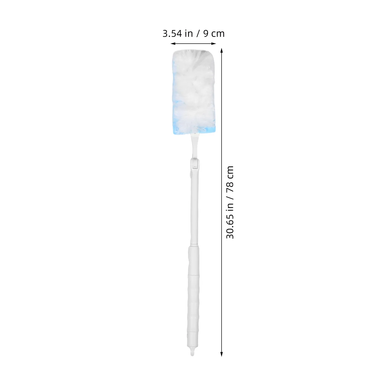 1Set Extendable Electrostatic Microfiber Duster 63-89Cm Telescopic Pole for Home Car Office Blinds Shelves Ceiling Fans