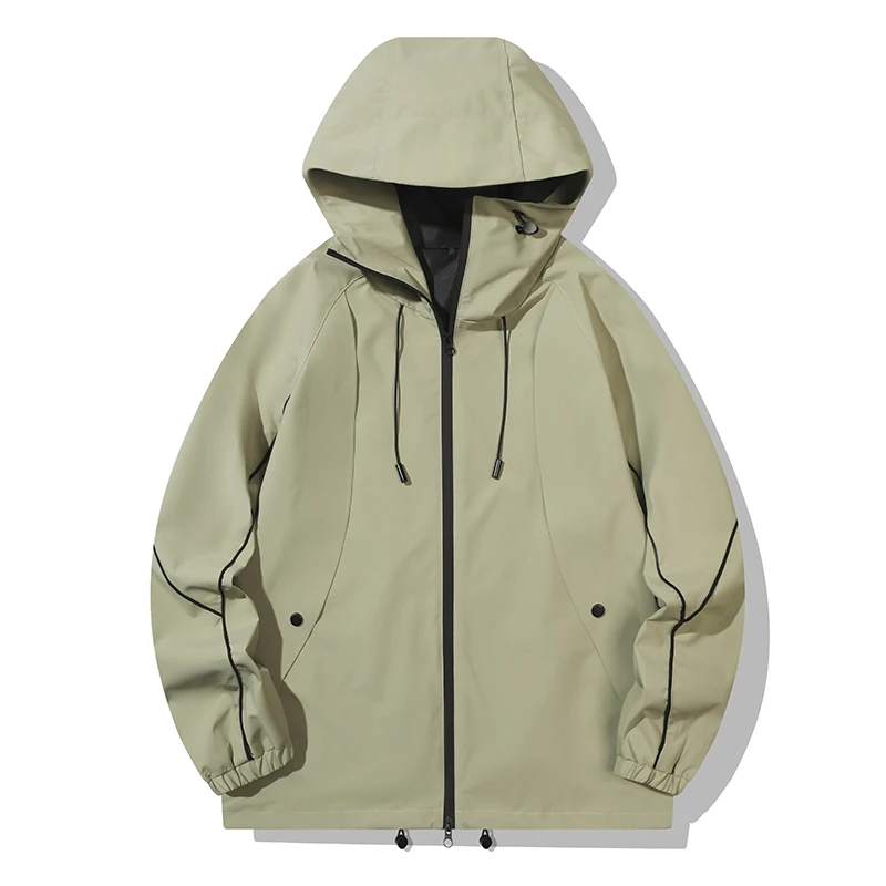 

Men's Camping Hiking Jacket Women Autumn Outdoor Sports Coats Climbing Trekking Windbreaker Travel Waterproof Black Blue Green