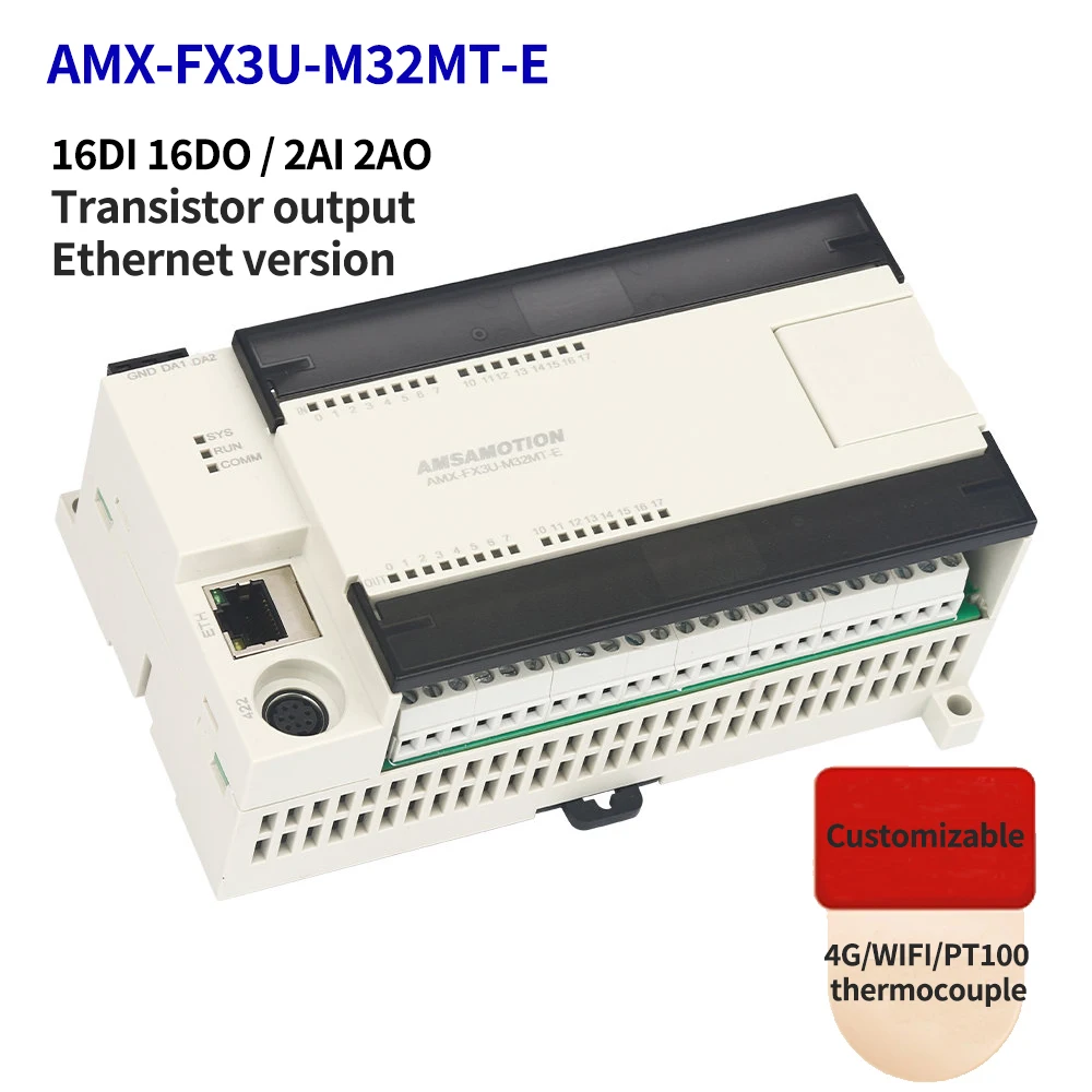 【ミモ】LMO-F-3A/B Amsamotion FX3U-48MR 32MR-E 26MT Replace MELSEC PLC 4AI/2AO 16DI