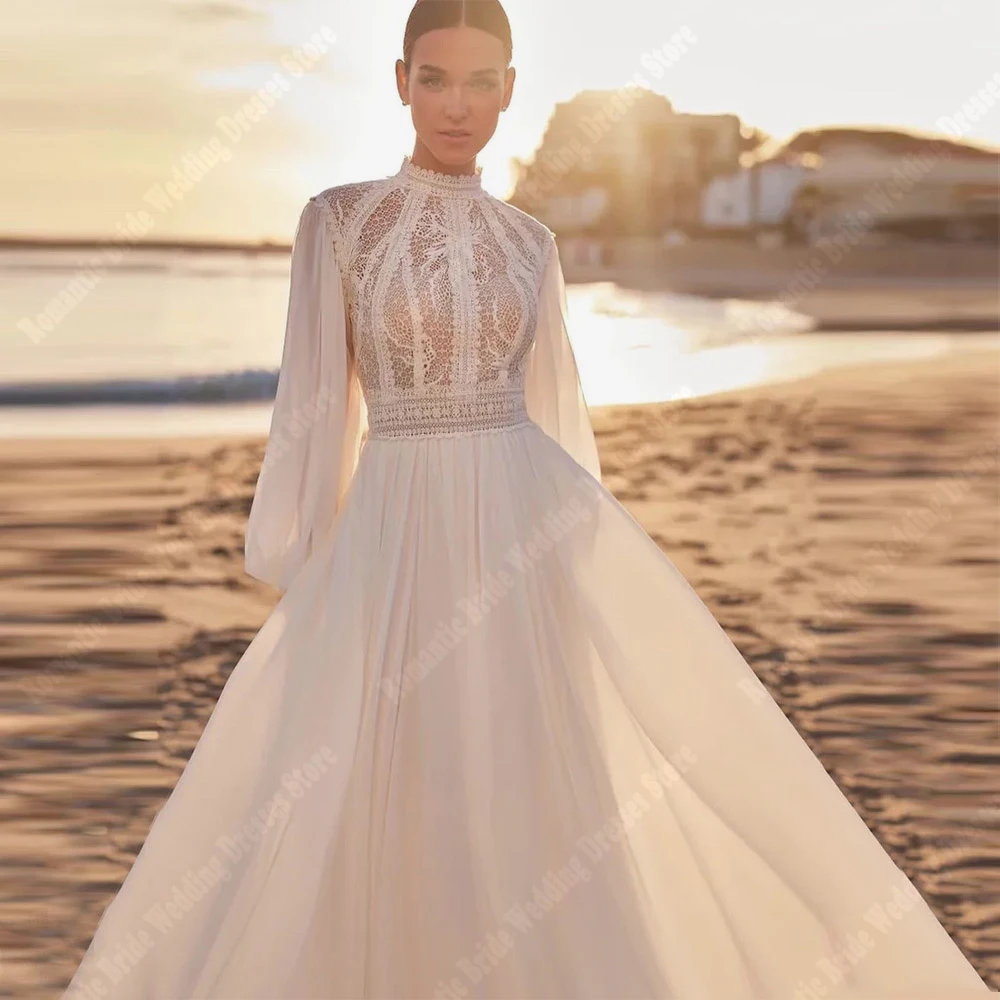 Abiti da sposa da donna elegantemente senza maniche abiti da sposa a-line senza schienale in Tulle brillante lunghezza di lavaggio principessa Vestidos De Novias