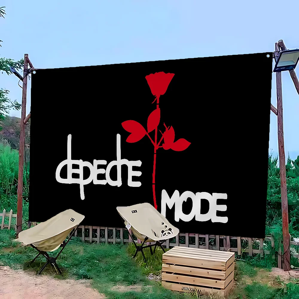 D-Depeche M-Mode راية فنية مطبوعة على الحائط الياباني علم أنيمي للتعليق على الحائط ديكور المنزل