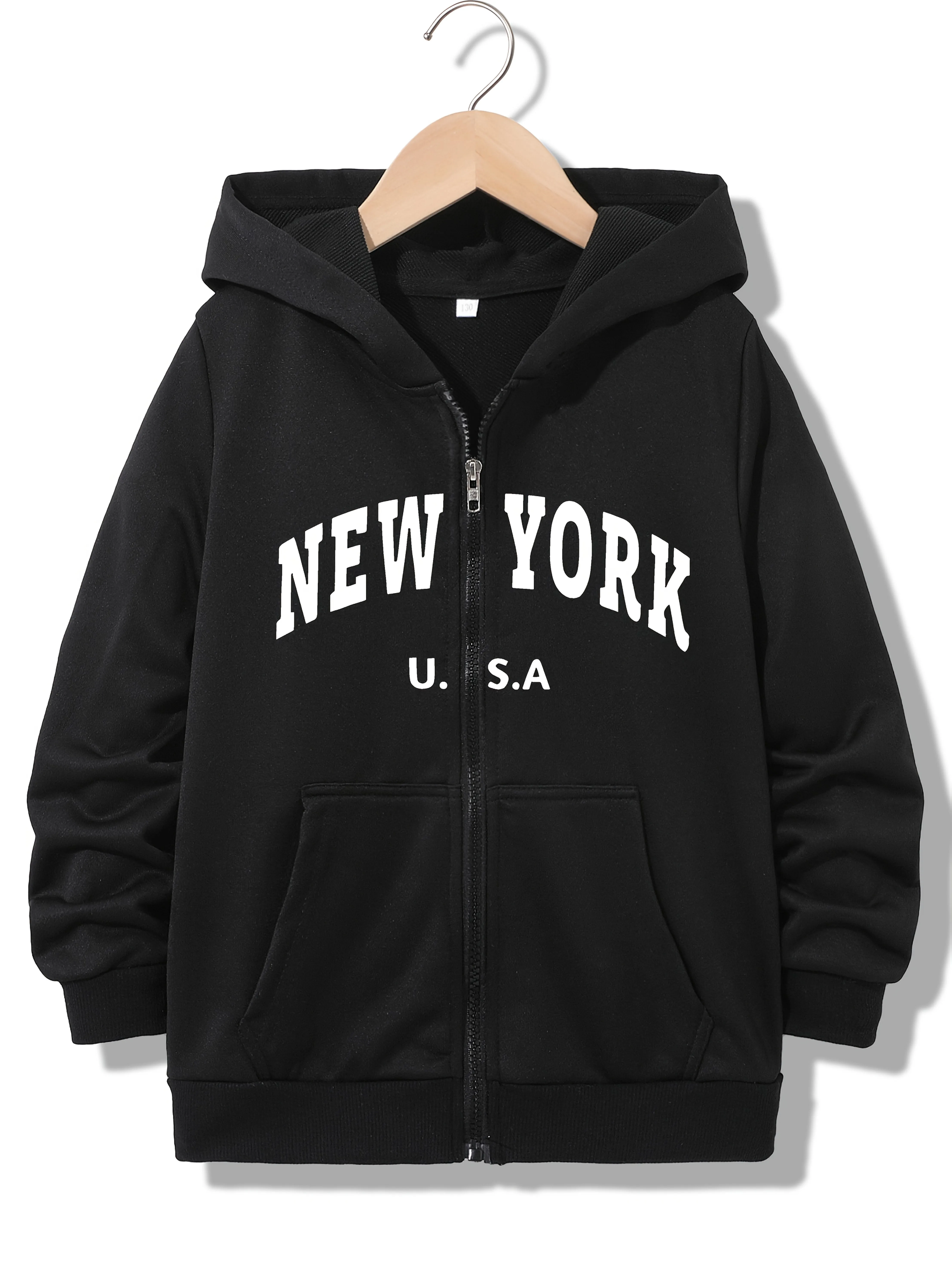 Kapuzenpullover mit Reißverschluss, modisch, lässig, NEW YORK, Buchstaben-Hoodies, Jacken, Jungen, Mädchen, Y2k, bequemes Sweatshirt mit Reißverschluss, Frühling und Herbst