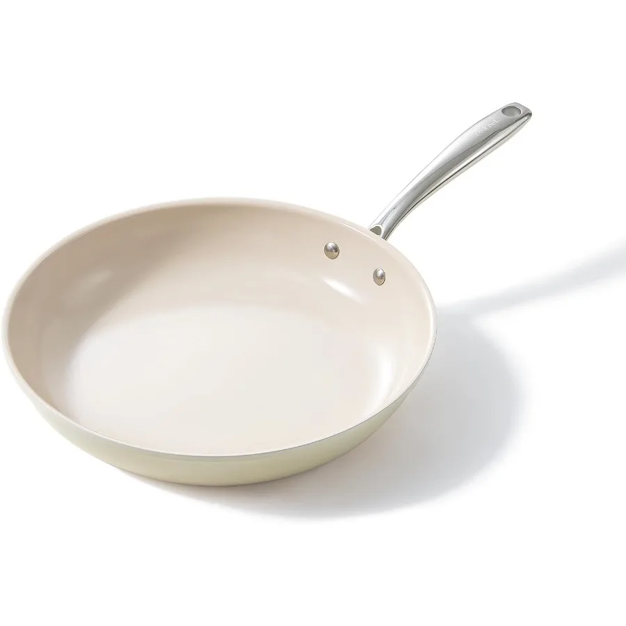 

11 inch Nonstick Frying Pan Skillet with Ceramic NonStick Coating for Efficient Cooking on Gas Electric and Induction Stovetops