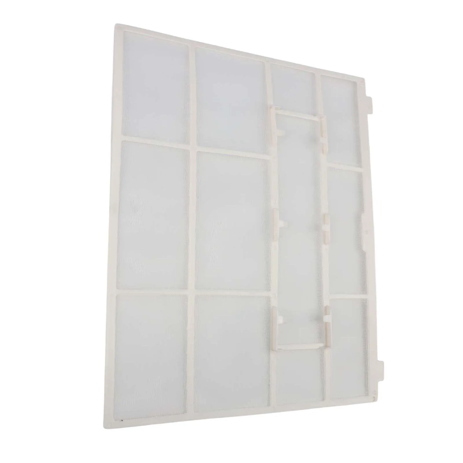 Air conditioner indoor unit dust screen filter accessory with hanging installation to protect from dust and maintain function