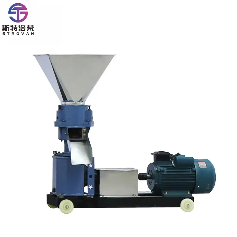 9KLP150 Livestock Feed Pellet Mill Portable Compact Pelletizer for Small Backyard and Poultry Farms