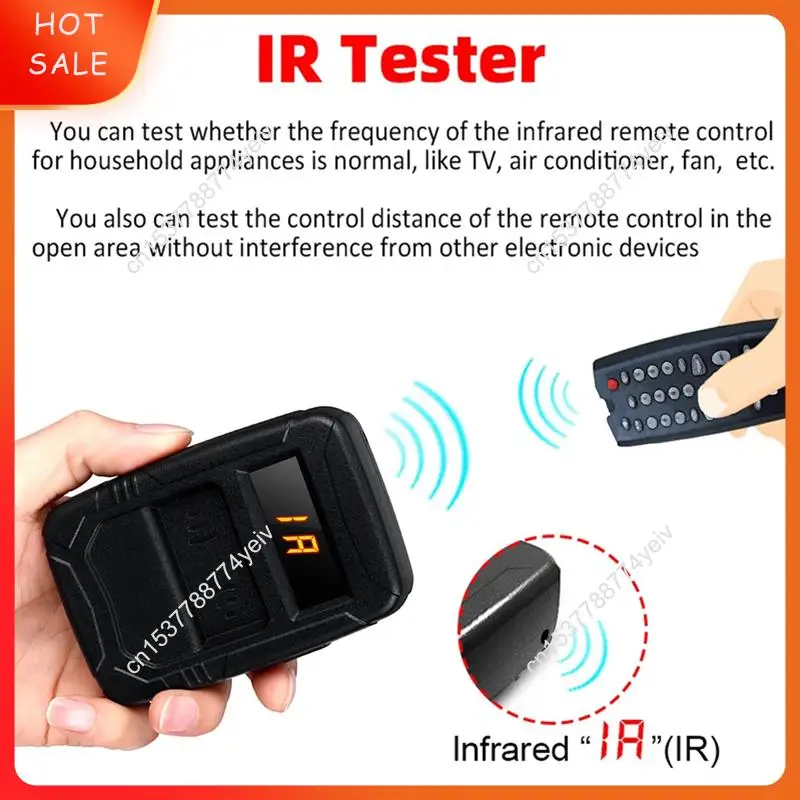 Frequency Tester Car Key 10-1000MHZ, PL00 Door TV RF IR Remote Control Tester Detector Inspection Tool,315,433,902 MHZ A62X