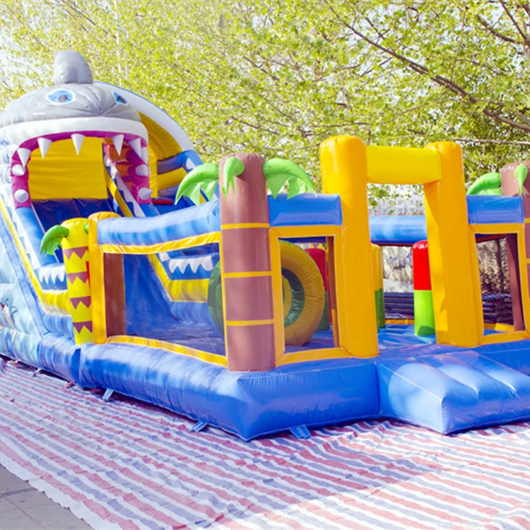 Hot Sale Commercial Cheap Inflatable Bouncer Jumping Bouncy Castle with Slide Accessories Customized Sea