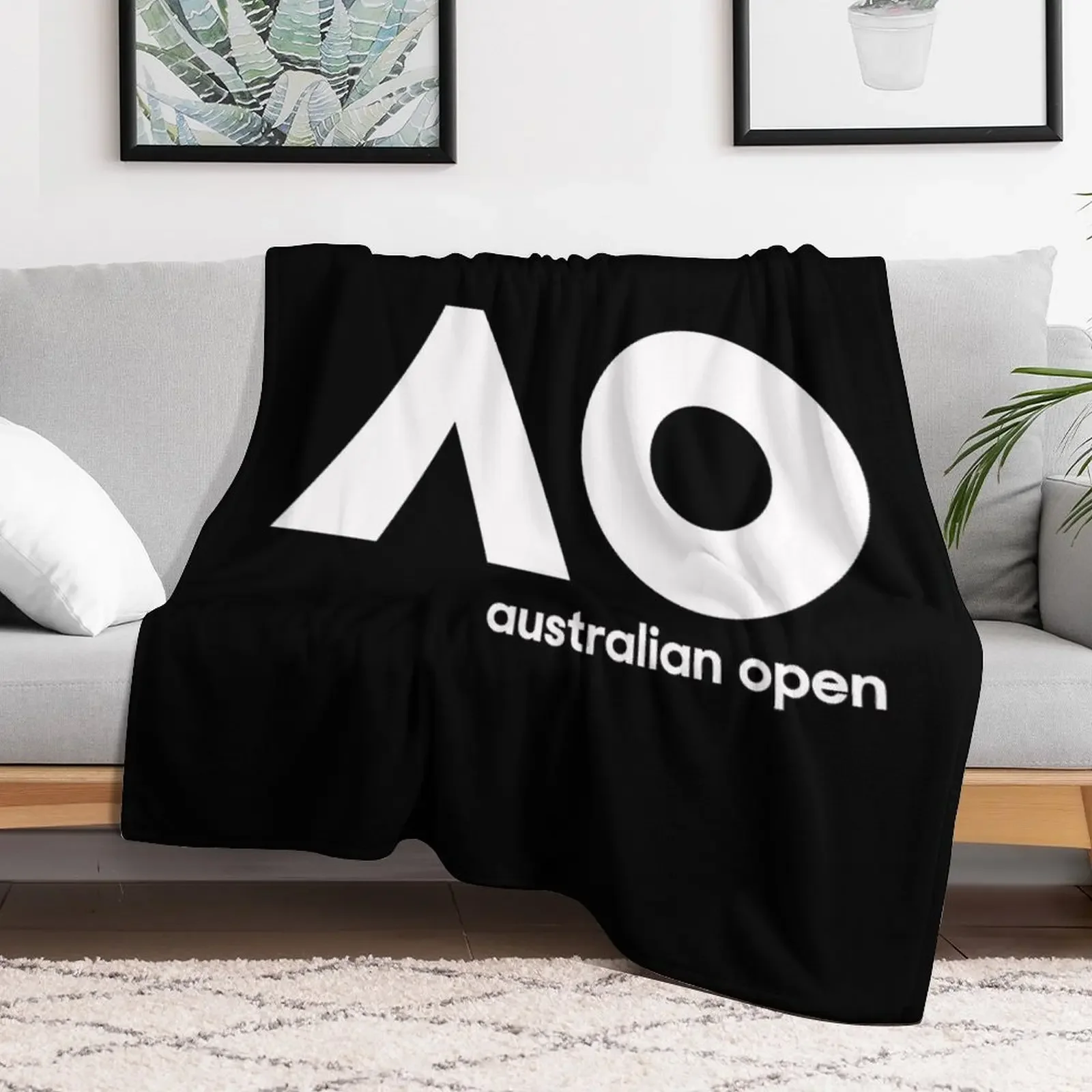 Australian Open AO Throw Blanket Lightweight Warm Blanket for Indoor Outdoor Use