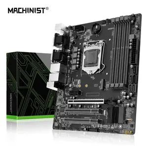 Machinist-H97M Pro LGA 1150 Motherboard, M-ATX-Unterstützung, RAM DDR3, Intel Core I3, I5, I7, E3, CPU, SATA 3.0, USB 3.0, NVME, NGFF, M.2 8 Hauptverkaufsplatten DDR3 mit Prozessor i5 - №6