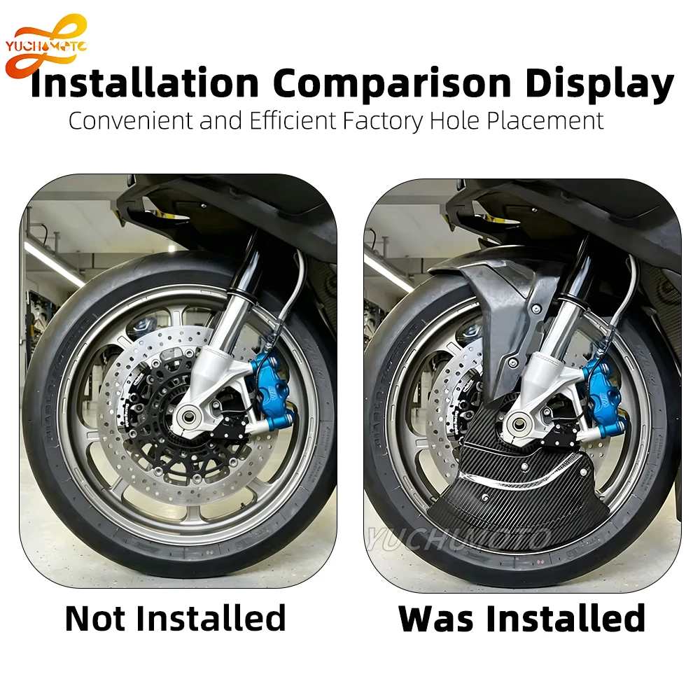 Motorcycle Front Mudguard Kit Brake Disc Cover Front Brake Protective Cove Fit FOR BMW S1000R S1000RR M1000R M1000RR 2019-2025