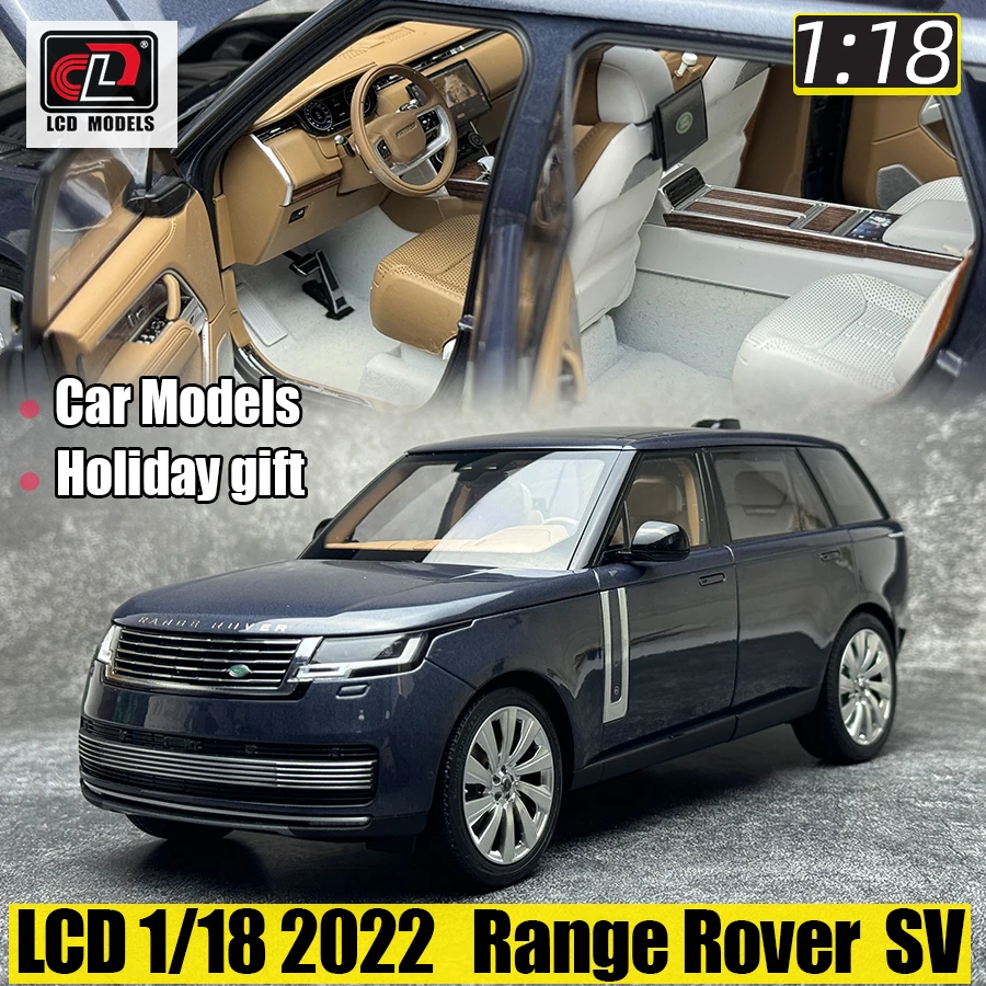 LCD 1/18 scale 2022 for Range Rover SV SUV Metal static decoration Holiday gift collection for friends