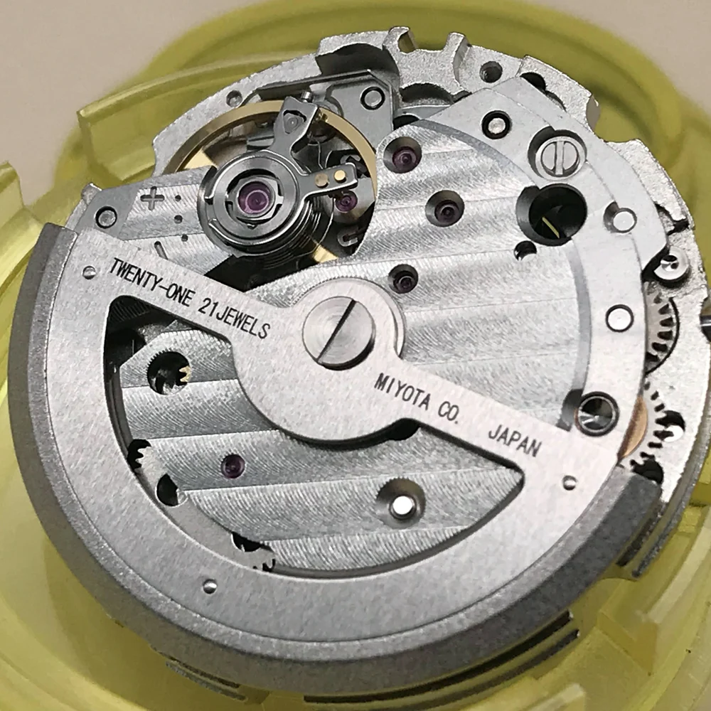 Quick Date Setting Miyota 8217 Mechanical Movement Japan Import  Automatic Self-winding Movement 21 Jewels Silver/Gold