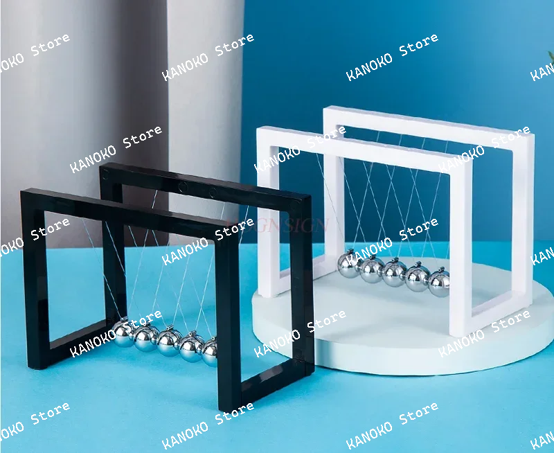 

ABS Newtons Cradle Steel Balance Pendulum Ball Physics Science Fun Desk Toy Educational Teaching Accessory Gift 2color