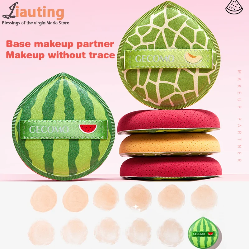 Puszyste gąbeczki kosmetyczne z grubej waty cukrowej, super miękkie gąbki do pudru, podkładu, korektora, do makijażu na sucho i mokro.