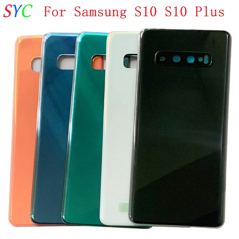 Original Rear Door Battery Cover Housing Case For Samsung S10 G973 S10Plus G975 Back Cover with Logo Repair Parts