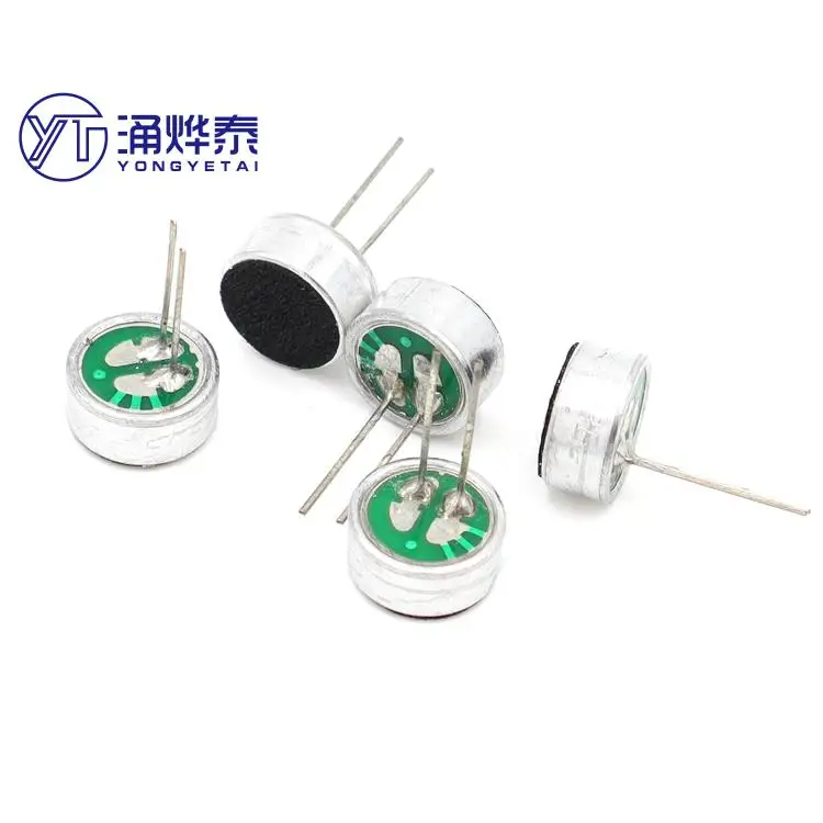 Yyt 10Pcs 9745P Met Pin Microfoon 9.7*4.5Mm Plug-In Microfoon Epe Intercom Opname Microfoon hoge Gevoeligheid Microfoon