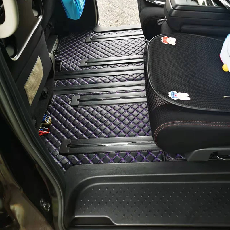 Good quality rugs! Custom full set car floor mats for Right hand drive Nissan Elgrand E52 2022-2010 7 8 seats waterproof carpets