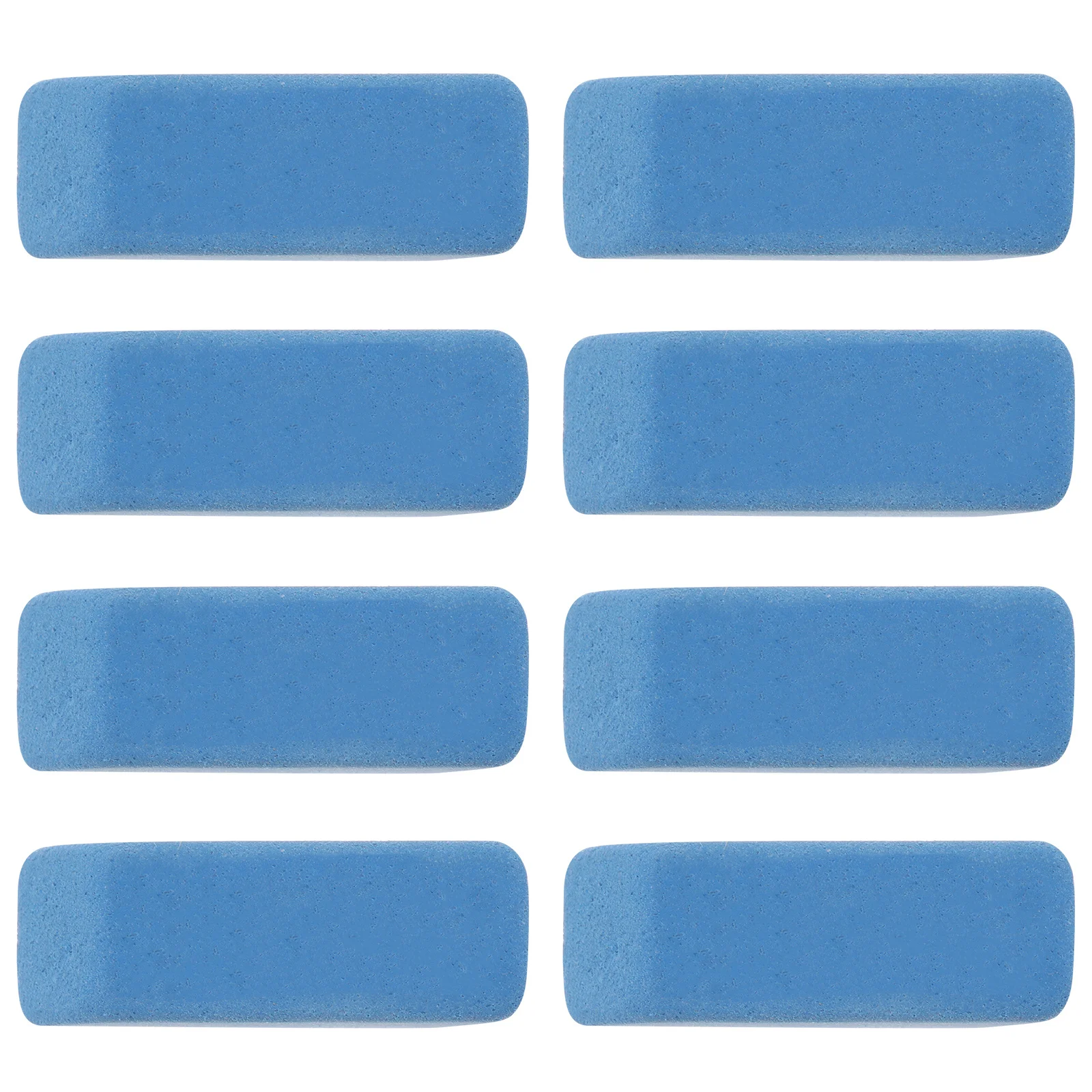 

8Pcs Eraser Set for Kids Smooth Cleaning Pencil Rubbers Simple Design Student Gift Lightweight School Office Use Blue White