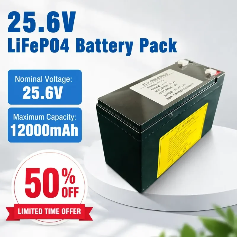 

25.6V Iron Lithium Battery Pack Outdoor Power Supply 6Ah Energy Storage for Small Home Appliances and Mobile