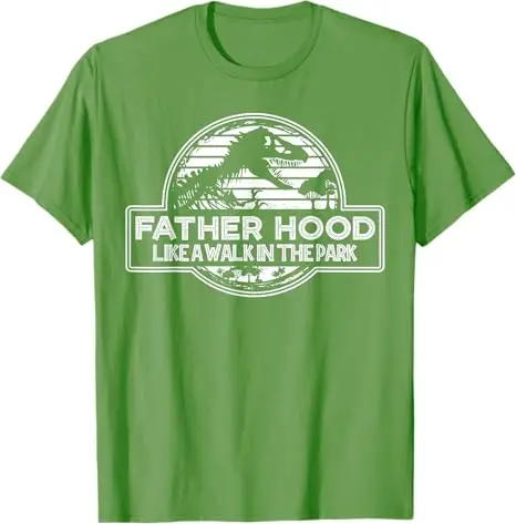 Vaterschaft ist wie ein Spaziergang im Park Retro Dinosaurier Papa T-Shirt Y2k Herrenmode Vatertag Ehemann Papa Geschenk Neuheit T-Shirt Tops – Detail 10