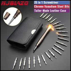 NJBLZQ Mini Precision Screwdriver Set 25 in 1 Electronic Torx Screwdriver Opening Repair Tools Kit Phone Camera Watch Tablet PC