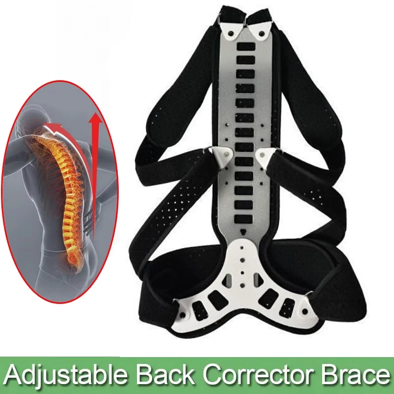 Adjustable Posture Corrector Back Support-for Hunched Back, Kyphosis and Vertebral Compression Fracture Men and Women