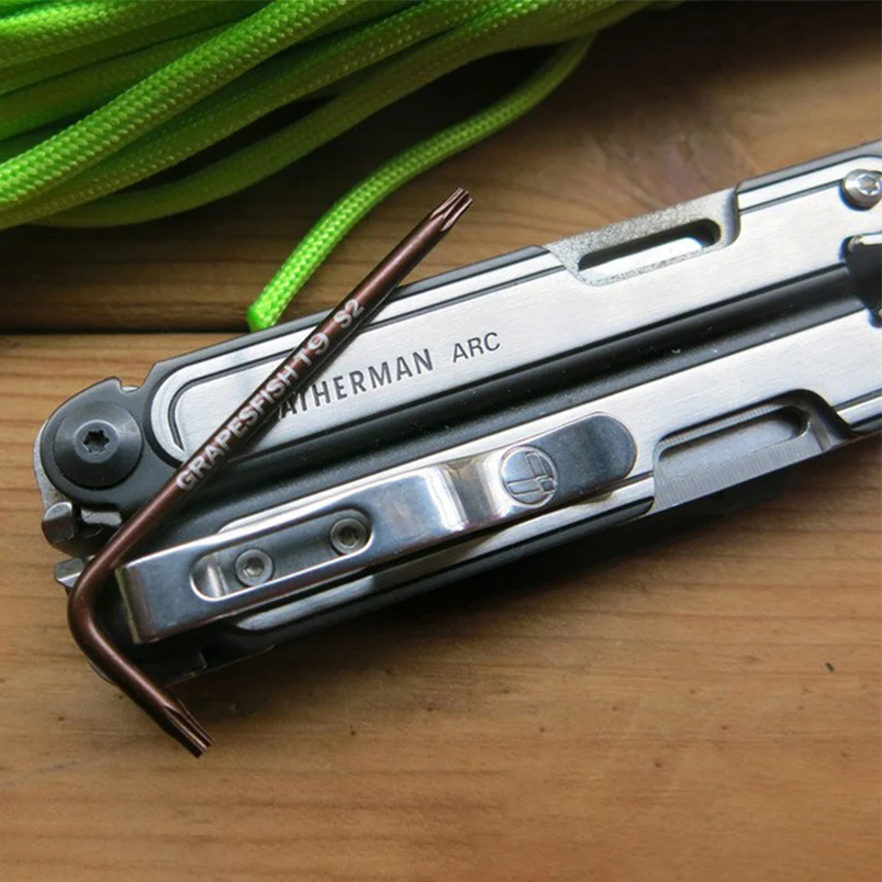 Custom S2 Steel Alloy Material Tools Handle Screws Remove T9 Torx Wrench Spanner Screwdriver for Leatherman ARC FREE P2 P4 T2 T4