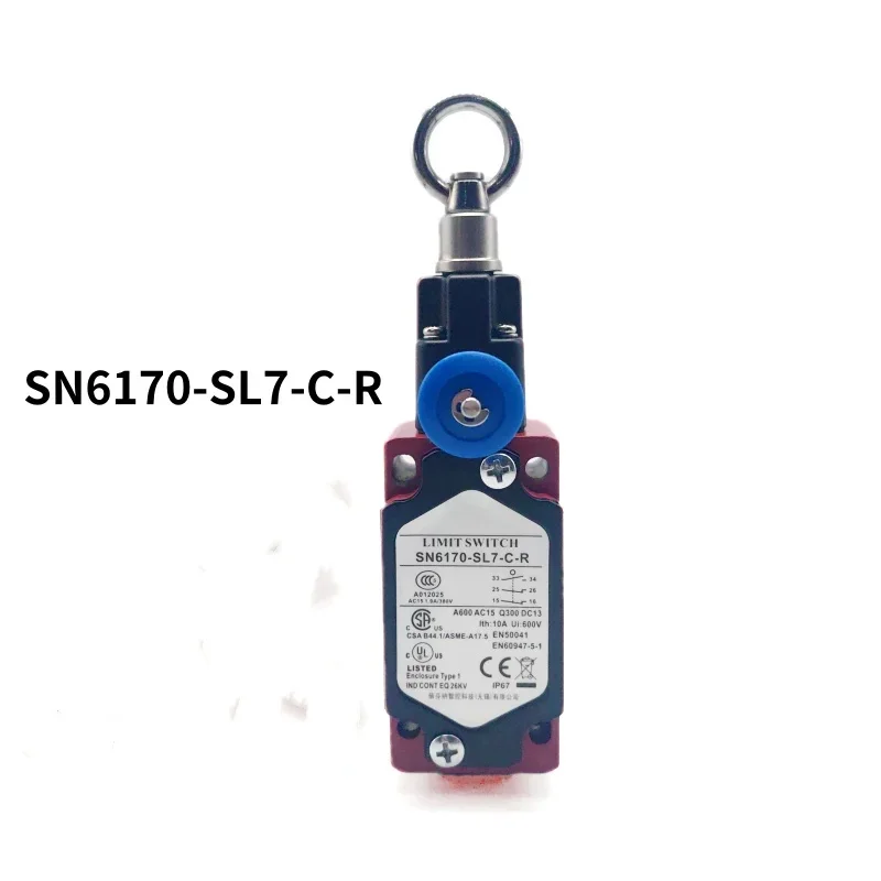 Pull-String Switch SN2170/SN4170/SN6170-SL-C-R Safety Emergency Stop Switch, Pull-String Travel Switch
