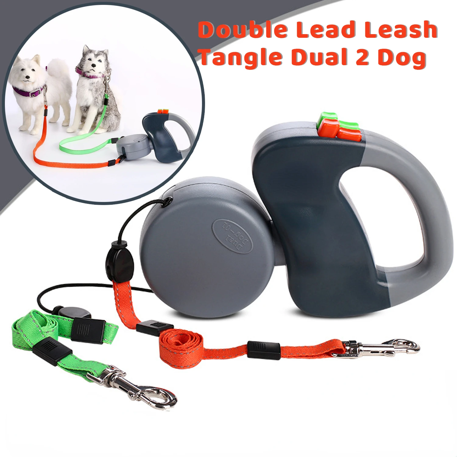 

Strong and reliable double retractable leash for two dogs - Ensuring a safe and enjoyable walking experience for pet owners with