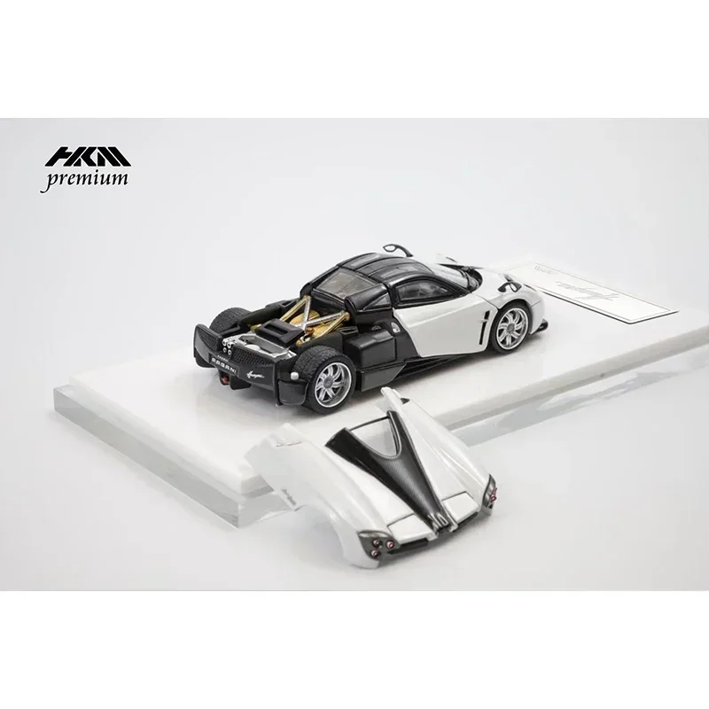 HKM 1:64 Huayra Coupe Full Open Door Diecast Diorama Car Model Collection Miniature Toys