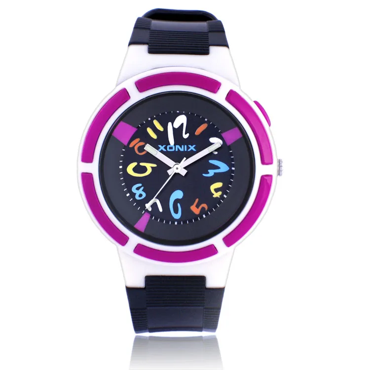 XONIX Cute Candy Children's Pointer Quartz Watch Waterproof Luminous Student Girl Examination Watch RH