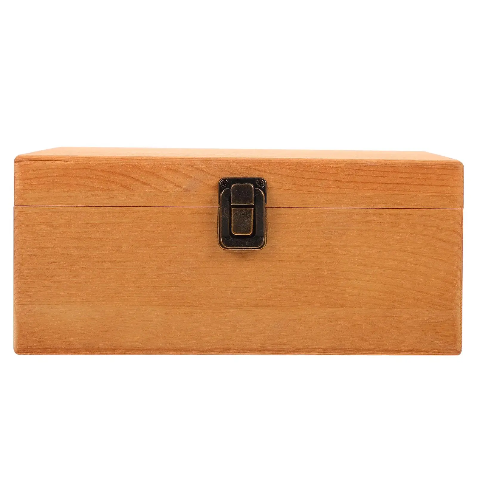 

Large Capacity Vintage Wooden Storage Box H crafted Solid Wood Gift Packaging Case Home Accessories Retro Container