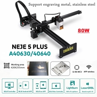 NEJE 5 Plus A40640/A40630 CNC Laser Engraver  Wood Cutting Machine Stainless Steel Engraving Metal Engraver Lightburn