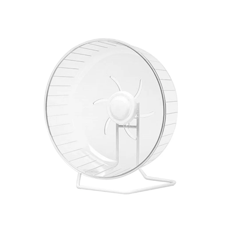 ล้อออกกำลังกายเงียบพร้อมขาตั้งโลหะ Running Disc สำหรับหนูแฮมสเตอร์ Gerbils Dropship