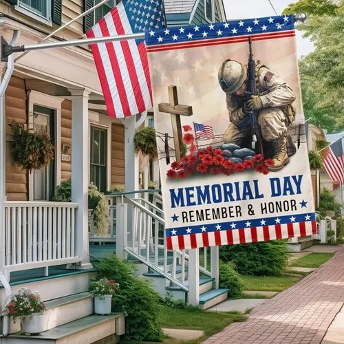 Memorial Day Remember Flag, 4th of July Memorial Outdoor Decor XXH LLP LLX uui