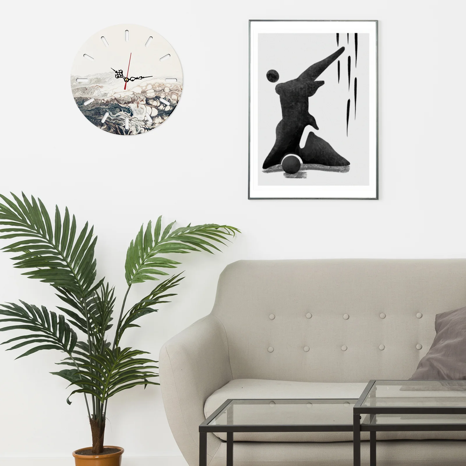 1 Set Silicone Wall Clock Mold Diy Epoxy Craft Tool For Round Desktop Adornment Non-Stick Multi-Purpose Handmade Jewelry Making