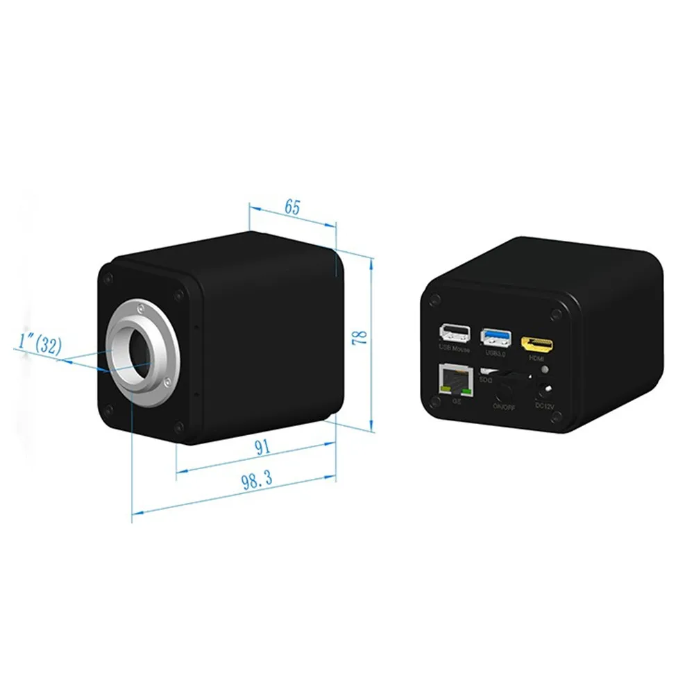 60FPS 1080P HDMI-Comptiable and USB Microscope Camera with IMX385 Sensor XCAM1080P2MPA