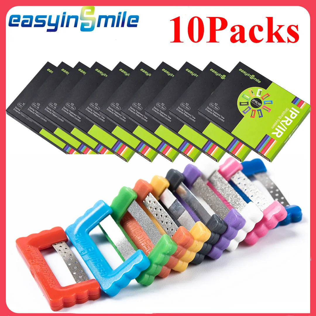 Easyinsmile 10Pack Dental IPR IR Orthodontic Interproximal Reduction Strips Polishing Tooth Enamel Reduce Saw Strips Dentist Lab