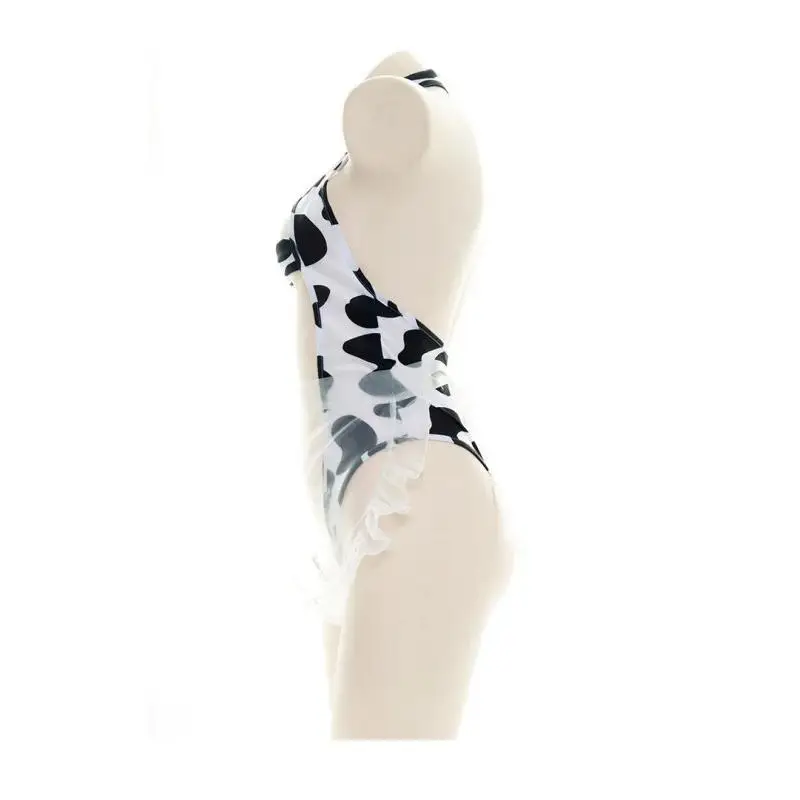 Anime Cute Women Sexy Cow Lingerie Set Anime Maid Bikini Kawaii Girl Cosplay Costume  Lingerie Bodysuit with Maid Halloween view 5