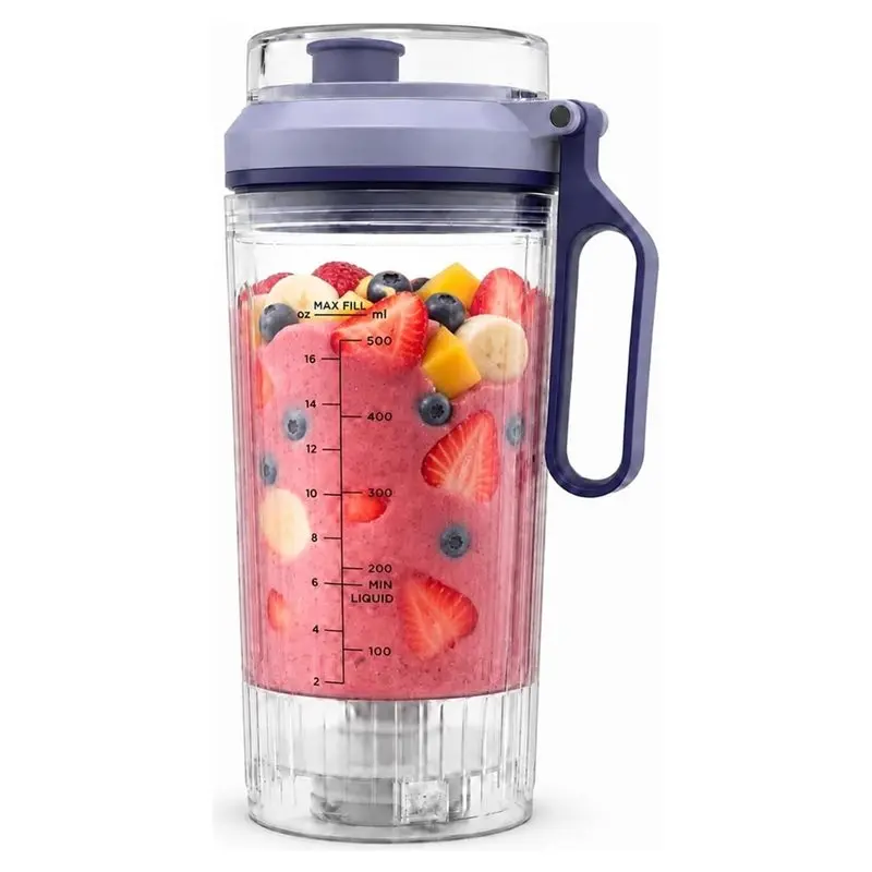 [NEW!A65Z】 22Oz Replacement Travel Cup For Ninja Blast Max BC251 Series Twist&Go Removable Vessel Clear Blender Jar,Dishwasher S