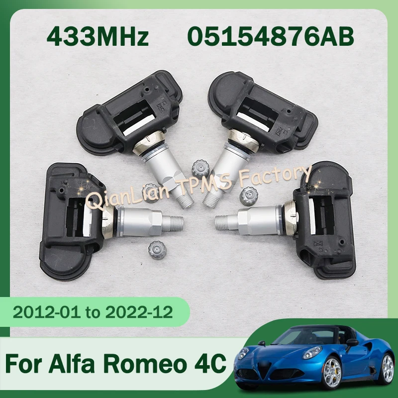 

1/4 шт. 05154876AB TPMS система контроля давления в шинах для Alfa Romeo 4C 2012-2022 433 МГц датчик давления в шинах