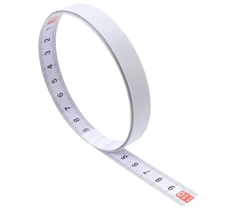 Mitre Track Tape Measure Self Adhesive Metric Steel Ruler Mitre Saw Scale untuk T-track Router Table Saw Band Saw Alat Pertukangan