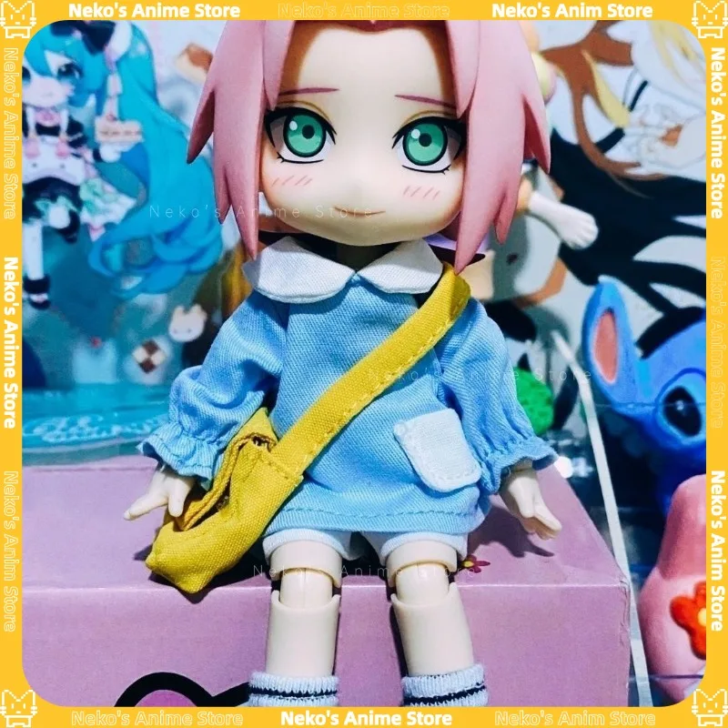 

In-stock Haruno SakuraOb11 Complete Doll Full Set Naruto Sasuke 12-inch Bjd Nude Body Action Figure Anime Model Toys Doll
