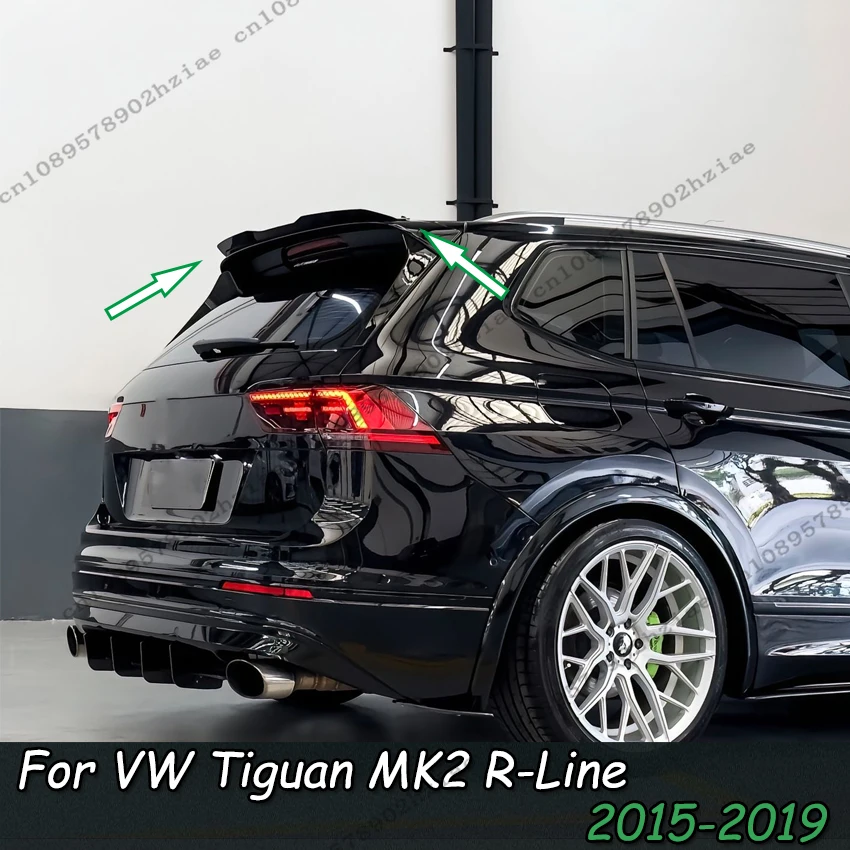 Alerón trasero para techo de VW Tiguan MK2 R-Line Pre-Facelift 2015 2016 2017 2018 2019, decoración de alerón trasero, kits de carrocería, tuning.